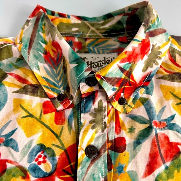 Howler Brothers Tropical Print Button Down Shirt Men’s Large - Picture 8 of 12